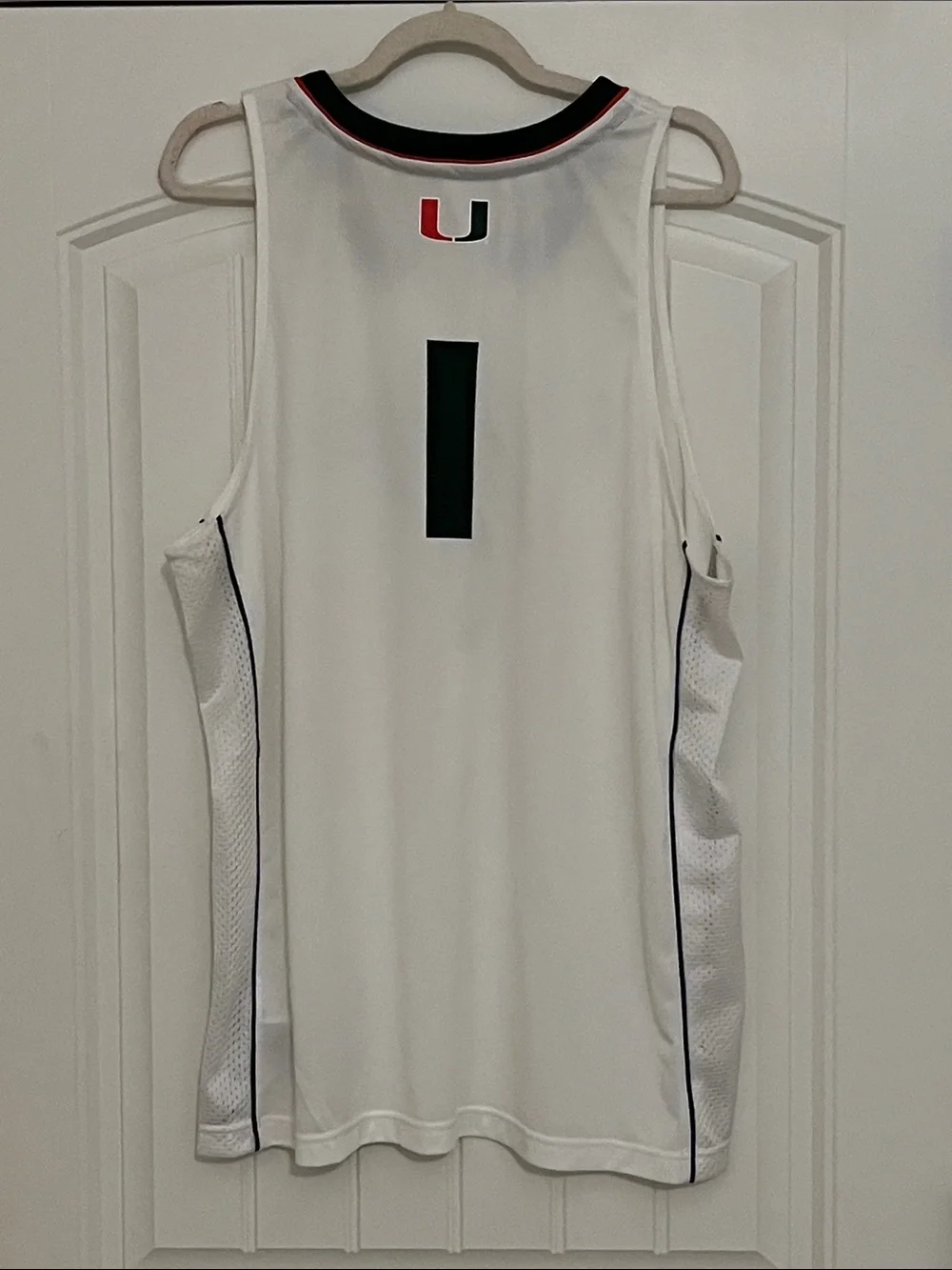 Adidas University of Miami Hurricanes #1 Swingman Basketball Jersey Sz XL NWOT